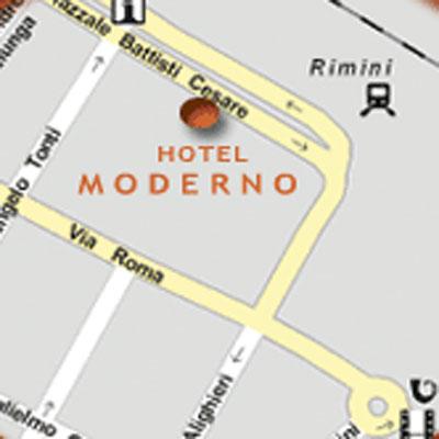 Hotel Moderno Rimini Exterior photo